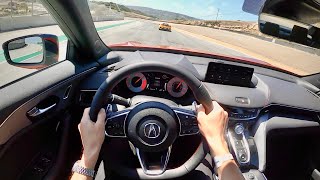 2021 Acura TLX Type S  POV Track Review at Laguna Seca [upl. by Pass]