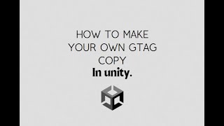 How to make your own gorilla tag copy in unity [upl. by Elocyn220]