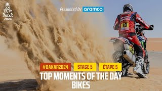 Bikes and Quads Top moments  Stage 5  Dakar2024 [upl. by Bettzel]