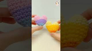 Amigurumi Heart  Full video tutorial is on my channel  Crochet Heart  心心鈎針 [upl. by Katina]