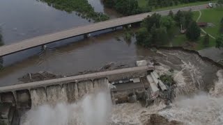 Growing erosion continues at Rapidan Dam in Minnesota [upl. by Hafler]