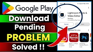 Play Store Pending Problem Solved  Fix Playstore Download Pending Problem  Playstore cant download [upl. by Einneg]