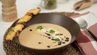 Schilcherrahmsuppe mit KürbiskernSpeckstangerl – Steirerkraft Rezepte Rockerin 2020 [upl. by Kaylyn]