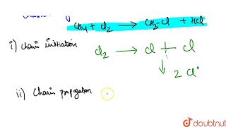 Arrange the correct sequence for mechanism of chlorination of methane [upl. by Aikem320]