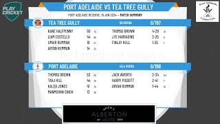 SACA Premier Cricket  Under 18 Shield  Round 4  Port Adelaide v Tea Tree Gully [upl. by Shaper]