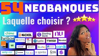 NEOBANQUE  QUI CHOISIR  Revolut N26 Nickel bunq Wise Chime Monzo [upl. by Anivla]