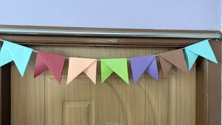 Home decoration ideas DIYbirthday party decoration decoration ideas with paperNathisartandcraft [upl. by Lednahs]