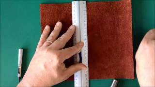 Making your own Midoristyle Leather Travelers Notebook [upl. by Christensen]