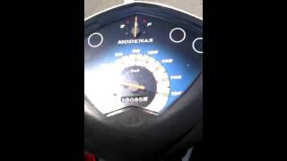 Modenas Ct100 top speed test tegak jek [upl. by Celestyna]