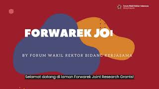 Forwarek Joint Research Grants [upl. by Lind]