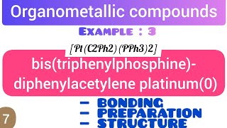 bistriphenylphosphine diphenylacetylene platinum0  Preparation bonding and structure [upl. by Gibb]