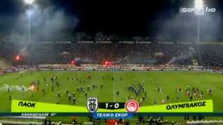 PAOK OLYMPIAKOS 10 GreekCup201320142ndSemifinal [upl. by Osborn]