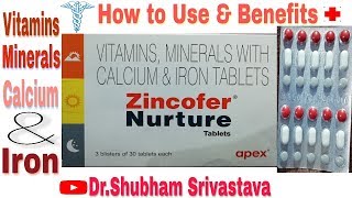 Zincofer Nurture Tablets  Apex Brand  Review in Hindi  Uses Benefits Salts Purpose Price etc [upl. by Ruenhs70]