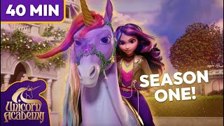 Unicorn Academy FULL SEASON 1 🌈 in 40 minutes  Cartoons for Kids [upl. by Nwadahs71]