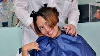 Barbershop girl extreme bobcut [upl. by Marla]