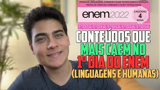 TOP CONTEÚDOS MAIS COBRADOS no 1º dia do ENEM Humanas Linguagens e Redação [upl. by Edy]