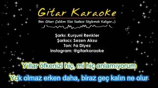 Kurşuni Renkler  Gitar Karaoke [upl. by Giesser396]