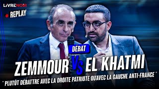 Zemmour VS El Khatmi  “Plutôt débattre avec la droite patriote qu’avec la gauche antiFrance ” [upl. by Chancelor]