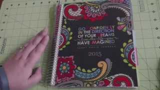 Erin Condren Life Planner from Staples for HeathFitnessFood Log [upl. by Tower]