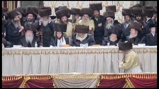 Kabolas Ponim At The Toldos Aharon  Tosh  Kretchnif Wedding  18 Sivan 5783 [upl. by Lord]