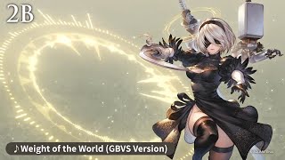 【公式日英歌詞】Weight of the World GBVS Version【設定で日本語字幕表示】 [upl. by Eelnayr941]