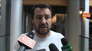 Salvini in Parlamento europeo con la maglietta di Putin «Una risposta agli eurocretini» [upl. by Ras]