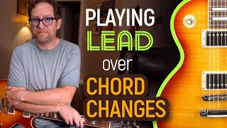 Simple ideas for playing lead over chord changes  Guitar Lesson EP533 [upl. by Anaujahs]