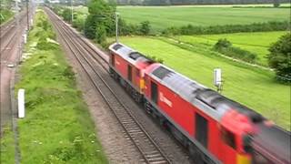 ECML Steam triple header take 2 plus class 60s on engineers [upl. by Sirenay]