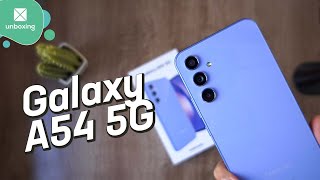 Samsung Galaxy A54 5G  Unboxing en español [upl. by Muryh]