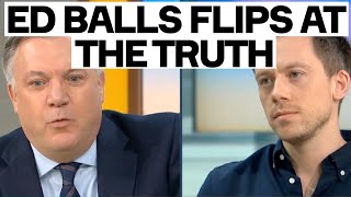 Ed Balls FLIPS When I Challenge Media Complicity In Gaza War Crimes [upl. by Giguere148]