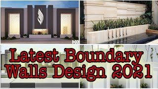 50 most beautiful modern boundary wall design  boundary wall design for house  2021 new version [upl. by Frank]