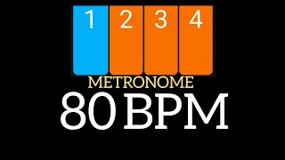 80 BPM  Metronome Visual Click [upl. by Ahseia82]