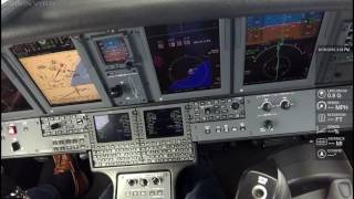 Cessna Citation CJ4  ILS Approach and Landing [upl. by Innad]