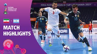 IR Iran v Argentina  FIFA Futsal World Cup 2021  Match Highlights [upl. by Llenyl]