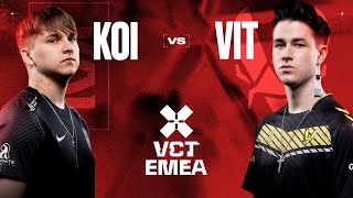 Dia Crucial VCT  Movistar KOI VS Team Vitality  Karmine Corp VCT EMEA Kick off  DG2MIL [upl. by Hugon]