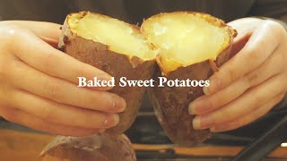 Easy roasted Japanese Sweet Potatoes  Vlog III [upl. by Daloris]