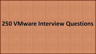 Top 10 Interview questions and answers for VMware Administrator Job  2024 [upl. by Oiril]