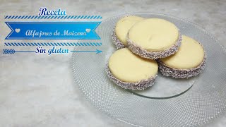 Alfajores de Maizena Sin glutenPara CeliacosSin TACC [upl. by Brose]