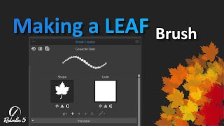 The Rebelle 5 Leaf Brush Tutorial  The most BEAUTIFUL Watercolor brushes used for speedpaint [upl. by Eenyaj341]