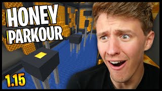 Minecraft HONEY BLOCK Parkour  Minecraft 115 Parkour Map [upl. by Aivatan]