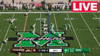 NCAAF LIVE🔴 Western Michigan Broncos vs Marshall Thundering Herd  Week 5 2024  Full Game [upl. by Kciredes]