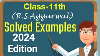 RSAggarwal Maths Solutions For Class11th New EditionDifferentiation Class11th RSAggarwal Solu [upl. by Bronson]