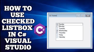CheckedListBox c  checked List box c  C Checked List Box Control [upl. by Gnek478]