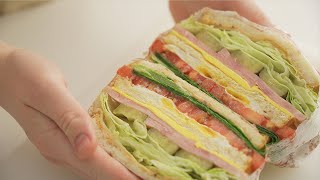 🥪 Club Sandwich in 10 MINUTES Delicious and healthy  Breakfast idea [upl. by Akirdnwahs]