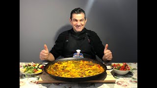 Reteta de paella cu pui 🥘🥘🥘 [upl. by Sutherlan835]