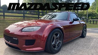 Full Bolt On Mazdaspeed NC Miata  Miata Review [upl. by Ahsima]