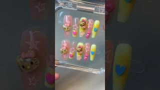 ASMR applying press on nails 💅 nailsupplystore asmr nails pressonnailsbusiness pressonnails [upl. by Fachanan]