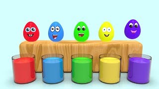 Oua Colorate cu Surprize  Invatam Culorile  Learn Colors for Kids with Eggs [upl. by Laeira]