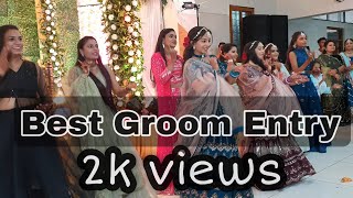 Groom Entry Dance  bride Sisters Vs Groom Siblings  2022 groomentry shadidance niharpatel7 [upl. by Edalb]