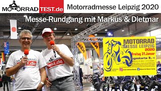 Motorradmesse Leipzig 2020  MesseRundgang mit den neuen Motorrädern 2020 [upl. by Adnalay]